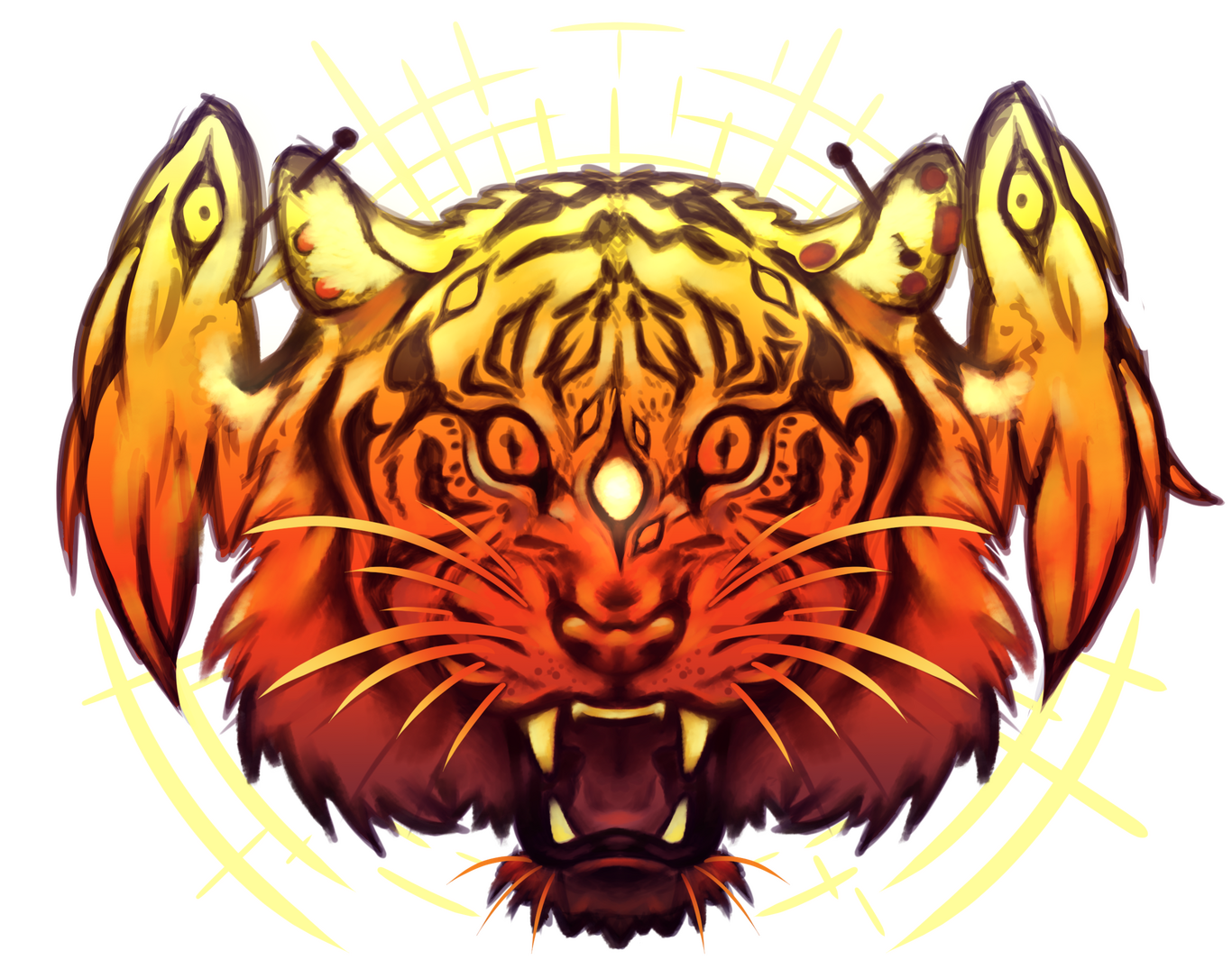 angelic tiger_[ 5x8 ]